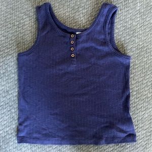 Old Navy Ribbed Henley Tank Top